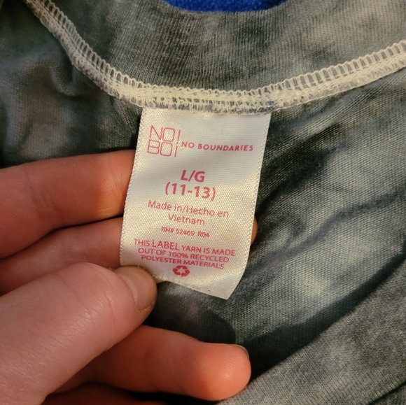 Black and white marbled tie tank top - Picture 3 of 4